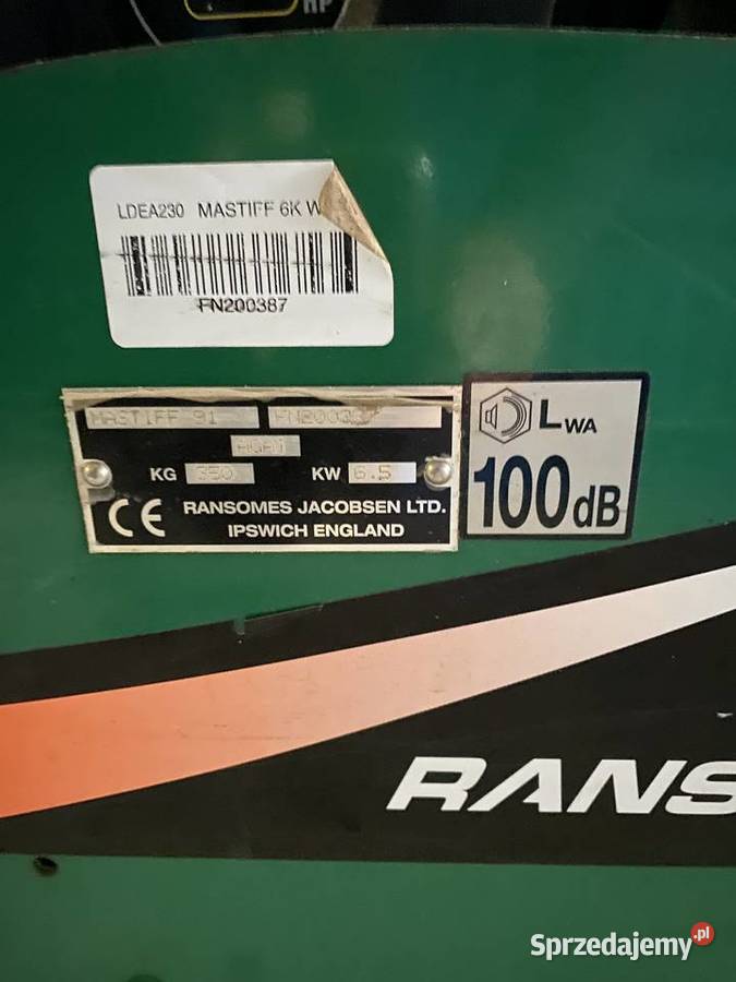 Kosiarka wrzecionowa RANSOMES mastiff 91 Przecław