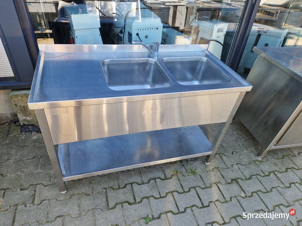 Zlew Gastronomiczny 2 Komorowy z Półką 1306085 Ostrów Wielkopolski sprzedam