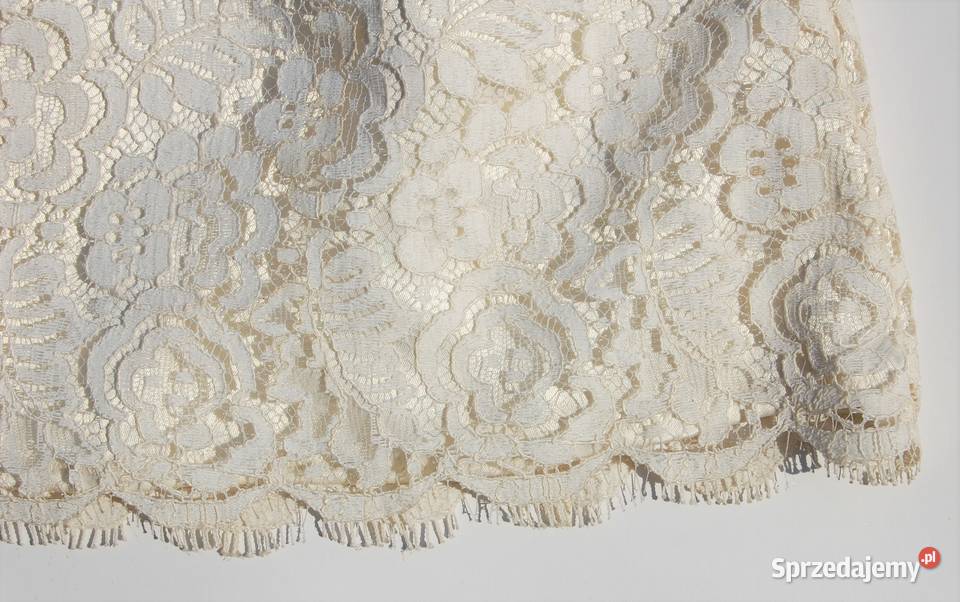 Spódnica mini XXXS30 koronka koronkowa ecru lubelskie Lublin