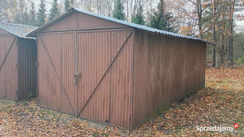 2 garaże blaszane w 1 Kucbork
