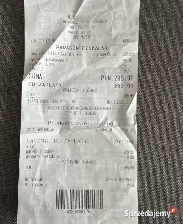 Smartwatch infinix Pozostałe Wąbrzeźno