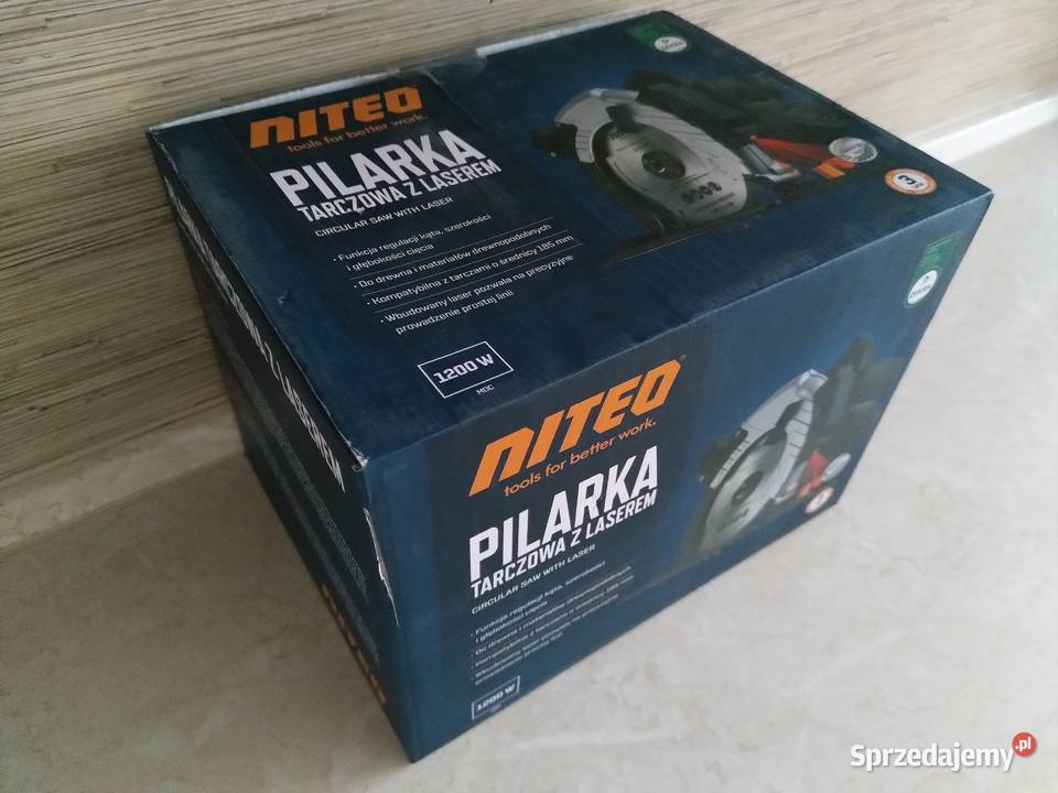 NAJTANIEJ Pilarka Tarczowa z Laserem 185mm 1200W