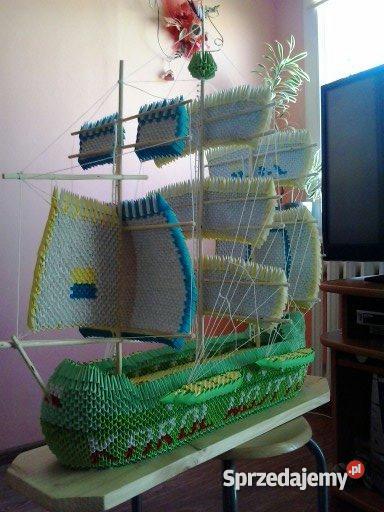 Origami modułowe Statek Rawa Mazowiecka