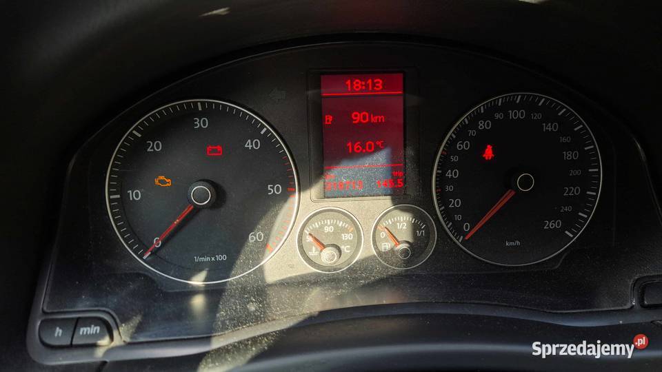 Golf Plus 19 TDI DPF United 2008 uszkodzony Golf Plus Żary