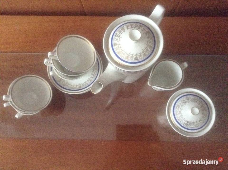 Serwis porcelanowy do kawy 17części sygnowany Opole