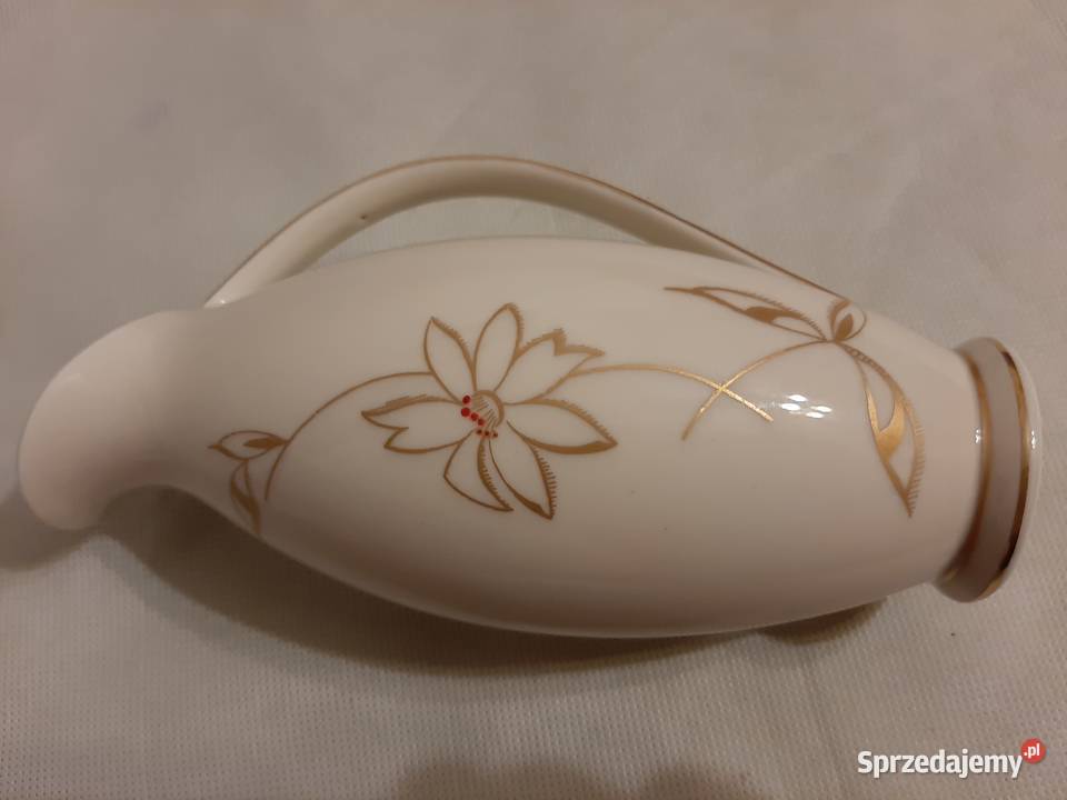 Piękny porcelanowy wazon sygnowany  - niemiecki .