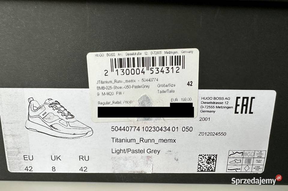 HUGO BOSS buty sportowe męskie rozmiar 42 Szczecin sprzedam