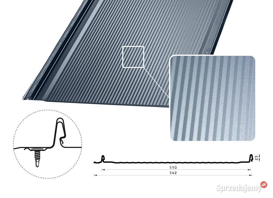 Budmat Panel dachowy IRON Click na Rąbek stojący