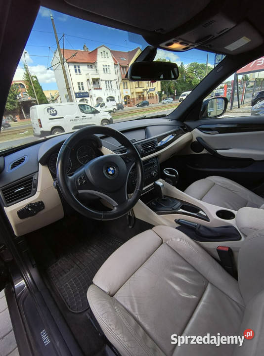 BMW X1 Salon jasne skóry ALU4x4Xdriveczujniki przyciemniane szyby kujawsko-pomorskie Bydgoszcz sprzedam
