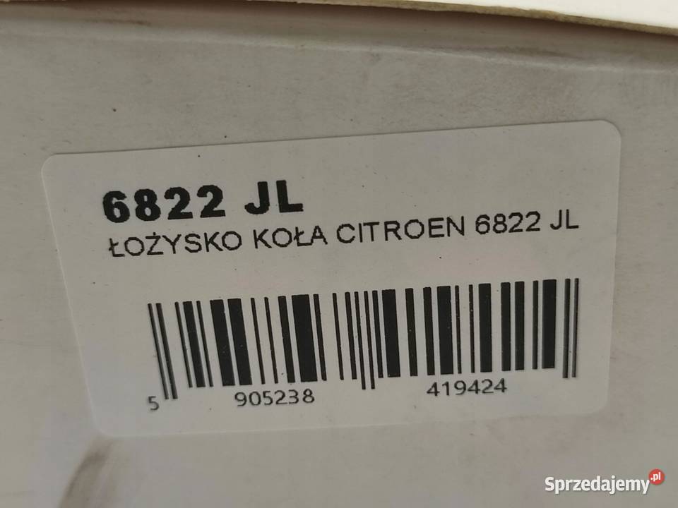 ŁOŻYSKO KOŁA PRZÓD CITROEN C1 PM PN 20052014 osobowe lubelskie