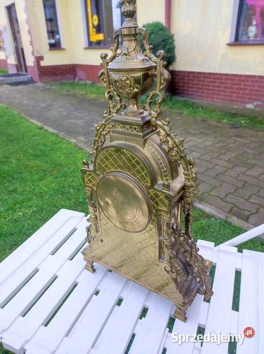 Zegar mosiężny kominkowej Łagiewniki