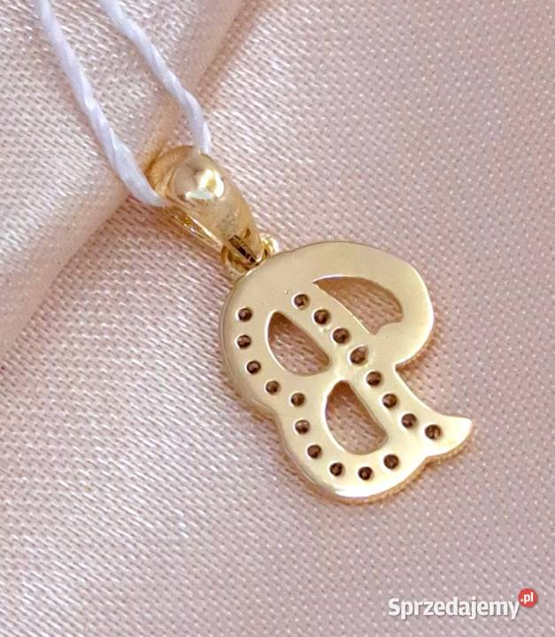 Wisiorek Złoty pr333 Literka B Z569 złote Poznań sprzedam