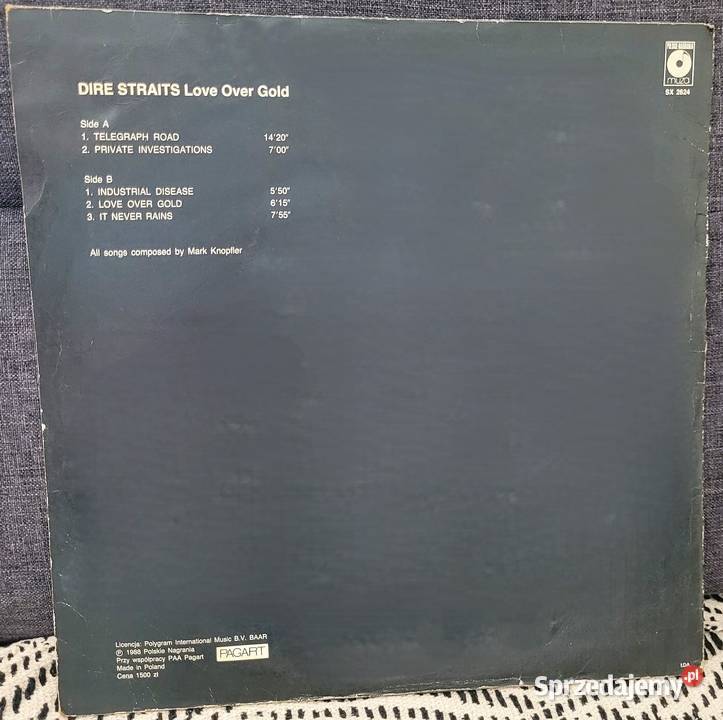 Dire Straits Love over gold płyta winylowa
