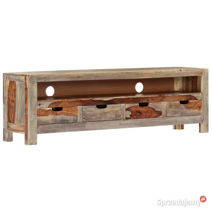 Szafka pod TV z litego drewna sheesham 130 x 30 Warszawa sprzedam