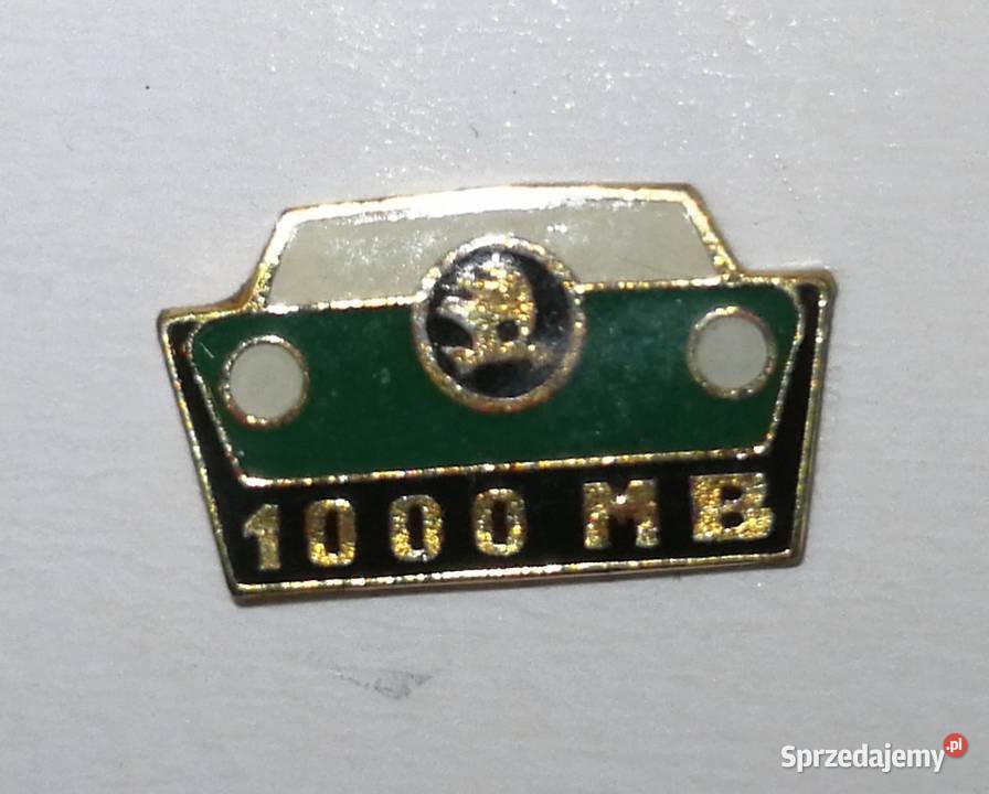 Plakietka przypinka Skoda 1000MB Kraków sprzedam