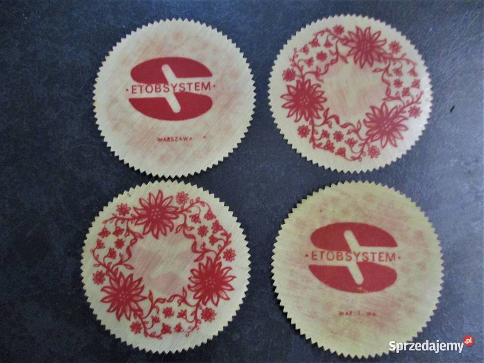 Warszawa ETOBSYSTEM podkładka podstawka PRL Nieporęt