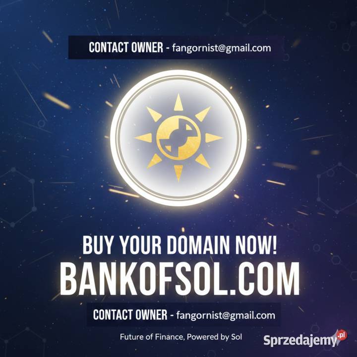 Sprzedam domenę bankofsolcom Internet i komunikacja dolnośląskie sprzedam