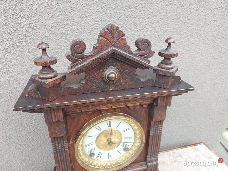 Zabytkowy zegar kominkowy Ansonia Salem USA