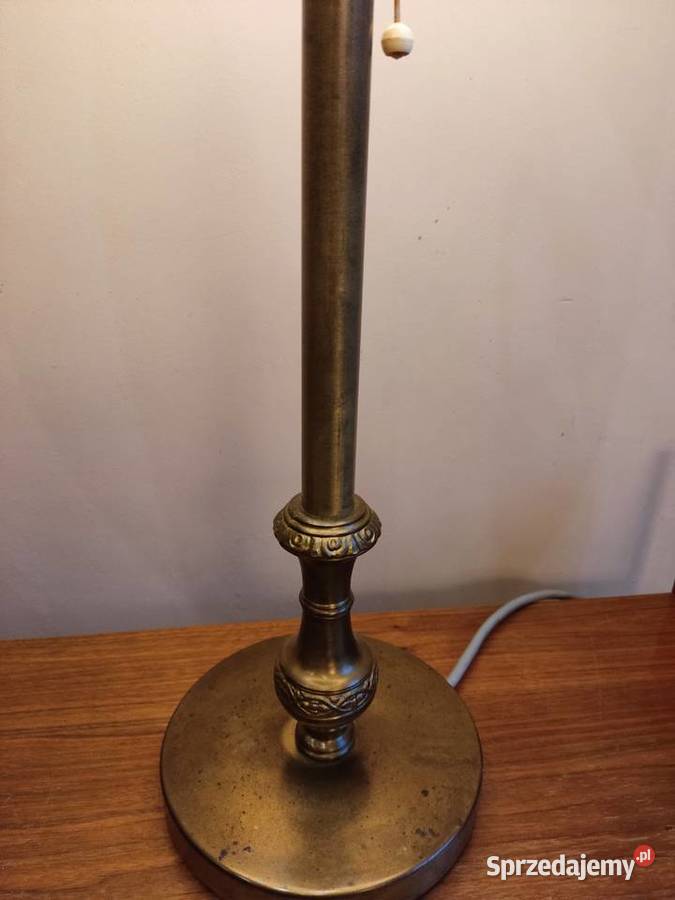Lampa stara stołowa z abażurem opolskie Głuchołazy sprzedam