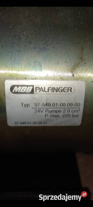 Pompa silnik agregat hydrauliczny winda Mbb