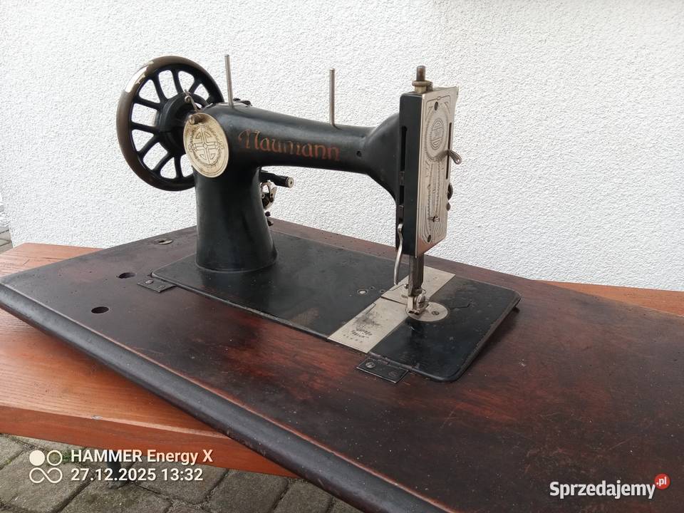 Stara maszyna do szycia Naumann Gorlitz Pozostałe Dobrzeń Wielki sprzedam