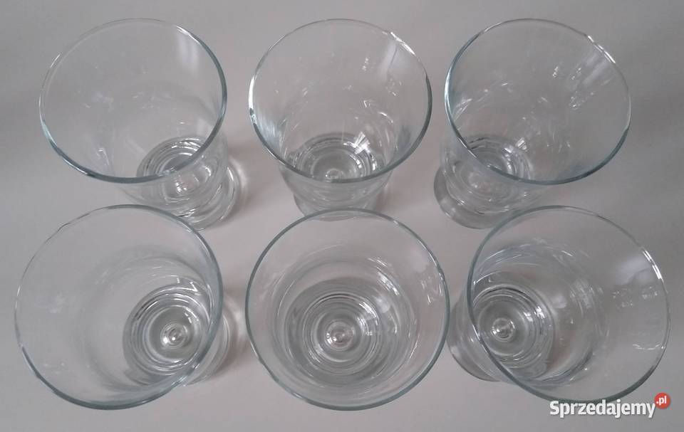 Szklanki 6 sztuk z kulką w dnie Gdańsk
