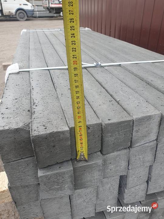 słupki betonowe Długość 20 mb Karmanowice