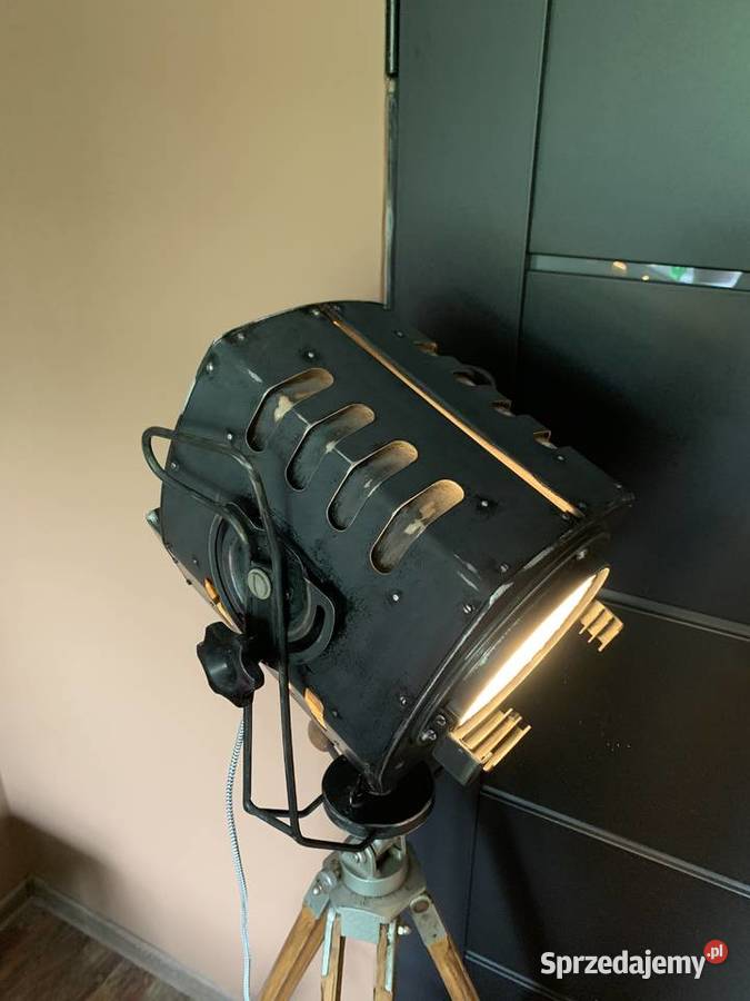 Lampa loft podłogowa lata 70 teatralna wielkopolskie