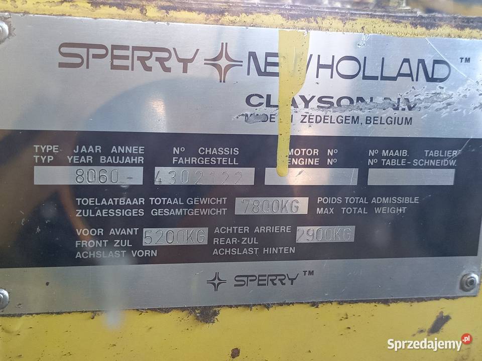 Kombajn zbożowy Holland 8060