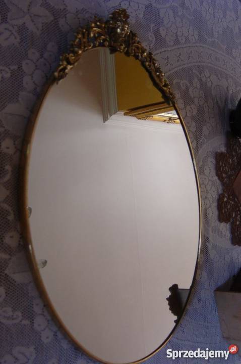 lustro w mosiężnej ramie 6236