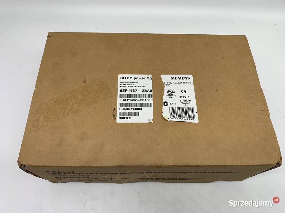 Siemens 6EP1 4372BA00 Power Supply 24V30A mazowieckie Warszawa sprzedam