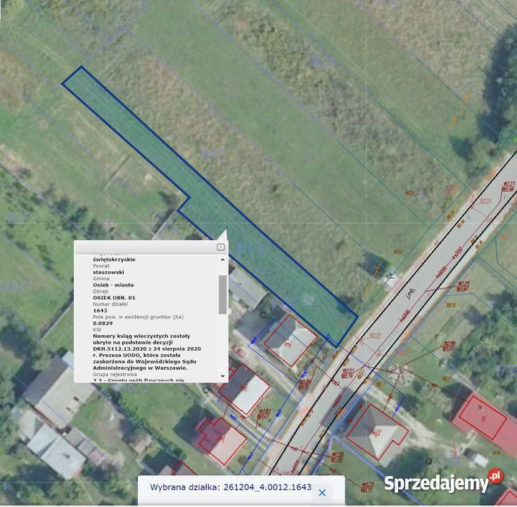 działka budowlana Osiek Staszowski MB