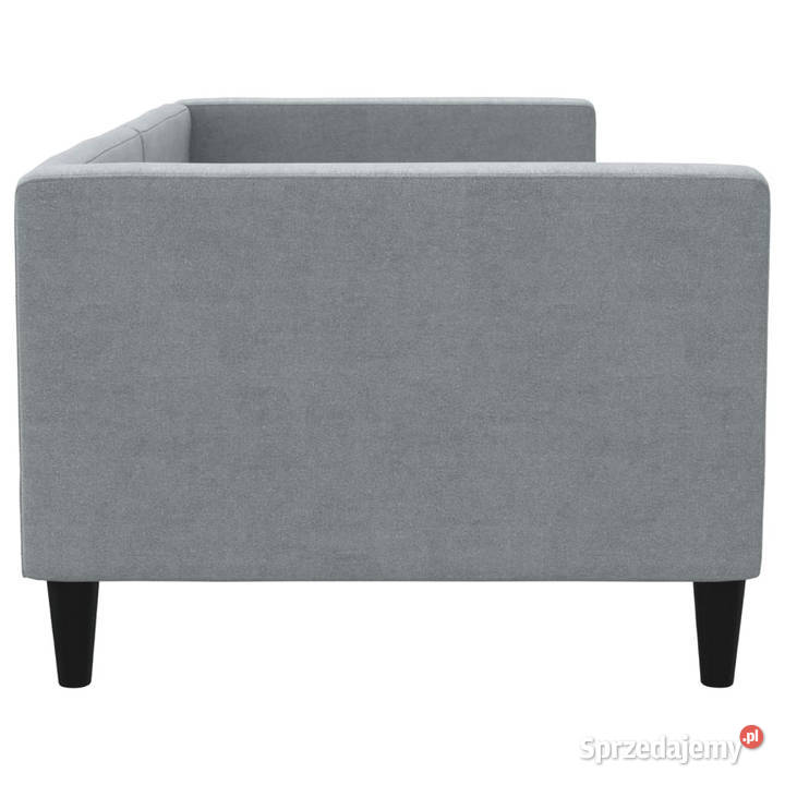 Sofa z funkcją spania jasnoszara obita tkaniną mazowieckie Warszawa sprzedam