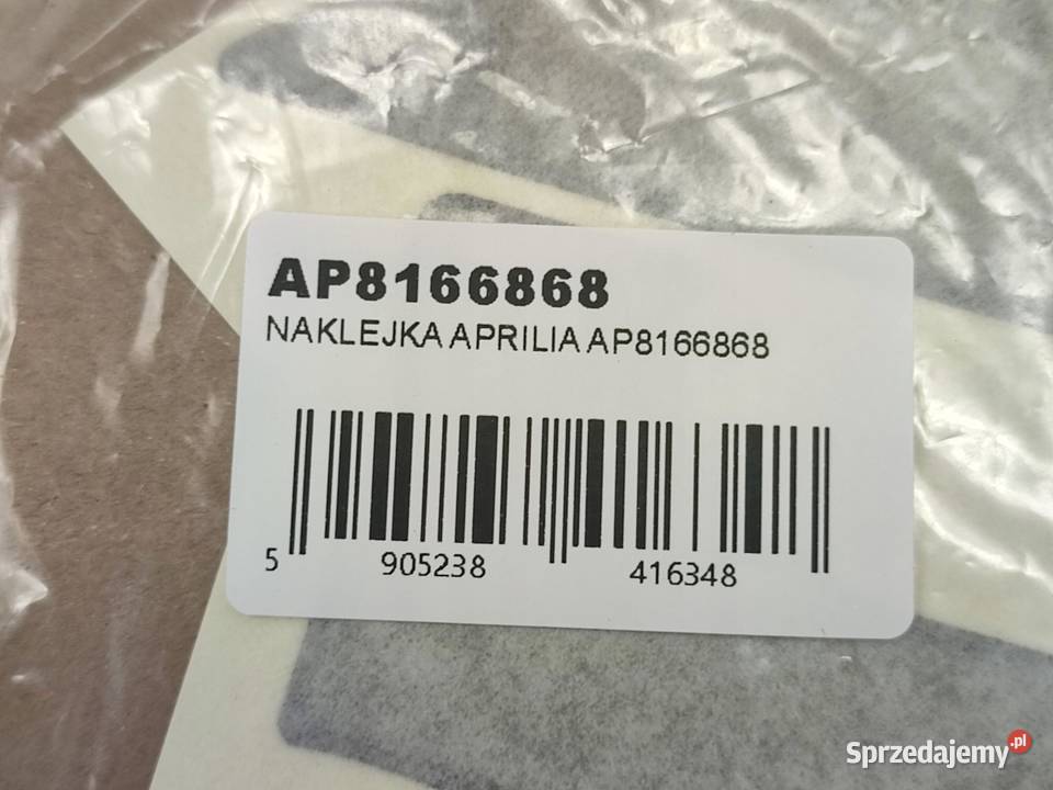 NAKLEJKA NA LEWY BOCZEK APRILIA RSV MILLE