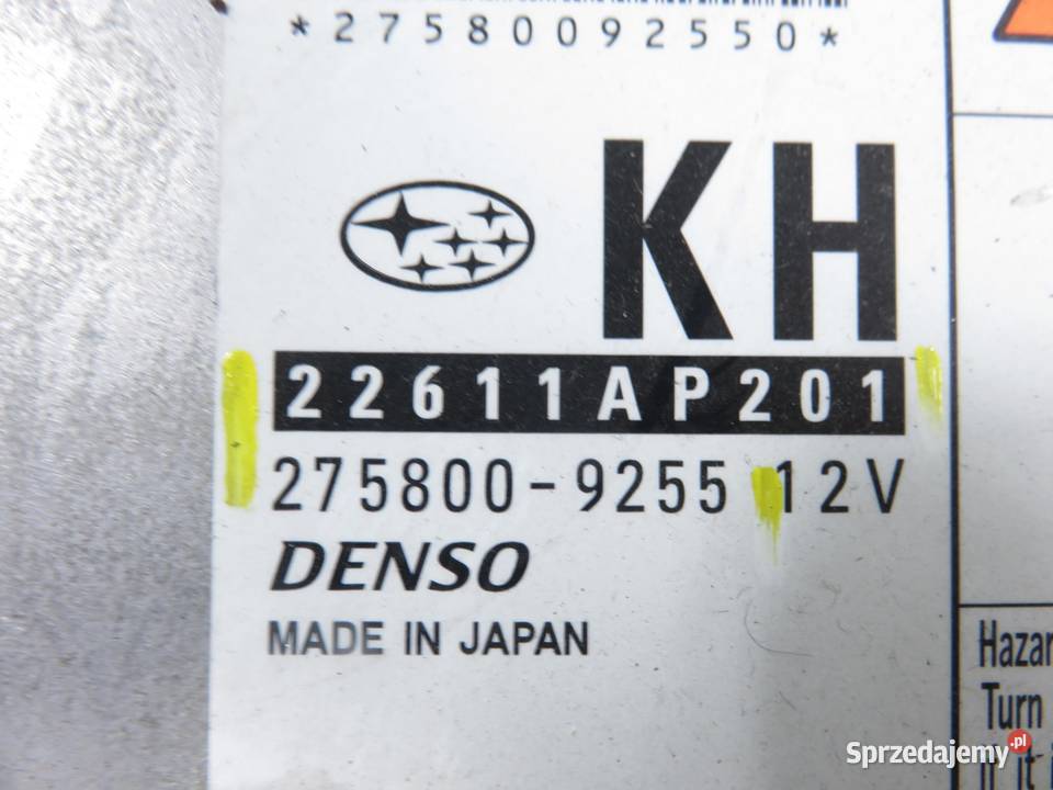 STEROWNIK SUBARU FORESTER III SH 20 D AWD