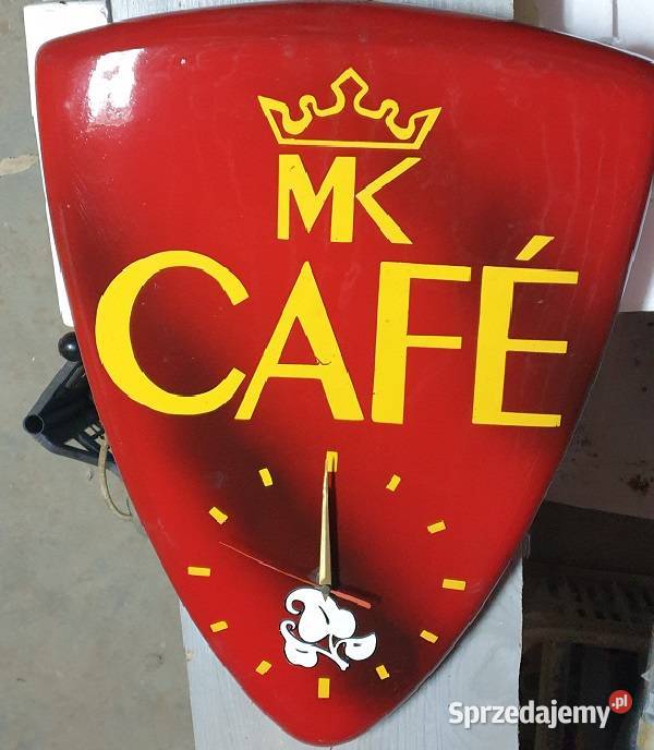 Zegar reklamowy kawy MK CAFE Reszel