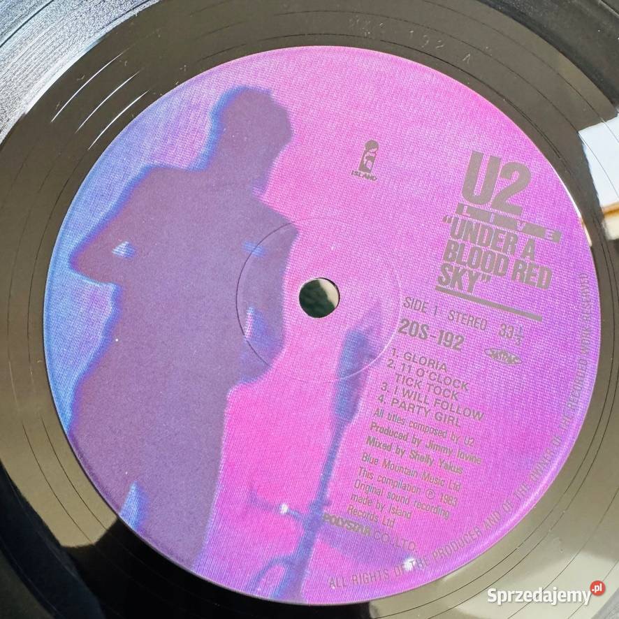 U2 Live Under A Blood Sky EXNM Japan Obi LP 1983 1 płyta Łódź