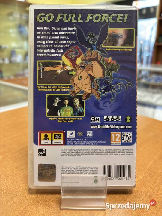 Ben 10 Alien Force PSP Essentials Gry komputerowe i konsolowe Elbląg