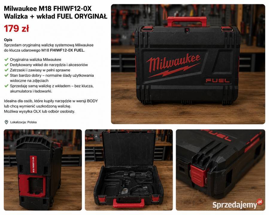 Milwaukee M18 FHIWF120X Walizka wkład FUEL Gorzkowice