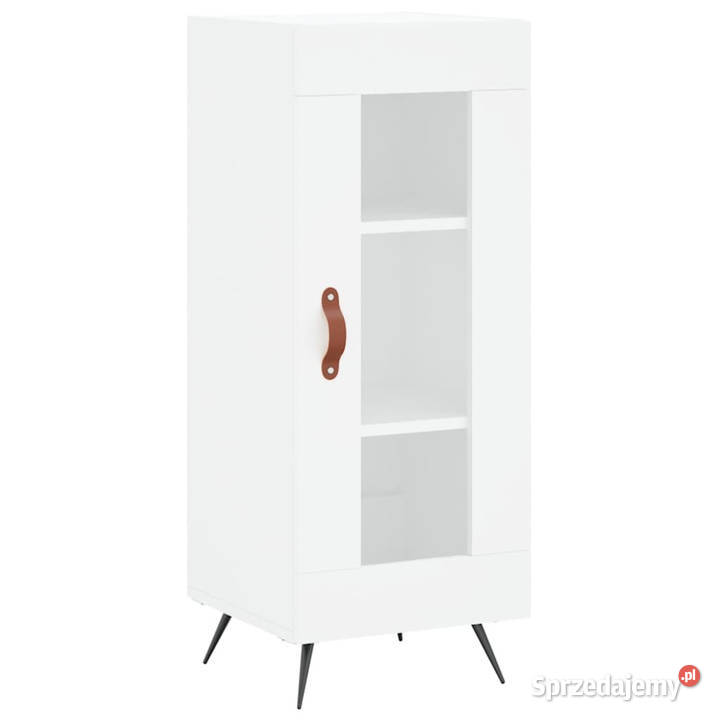 Wysoka szafka biała 345x34x180 materiał Warszawa sprzedam