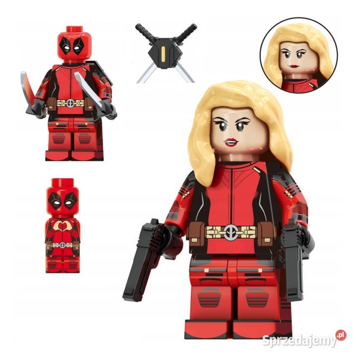 Klocki figurka ludzik LADYDEADPOOL mini Deadpool wielkopolskie Pobiedziska