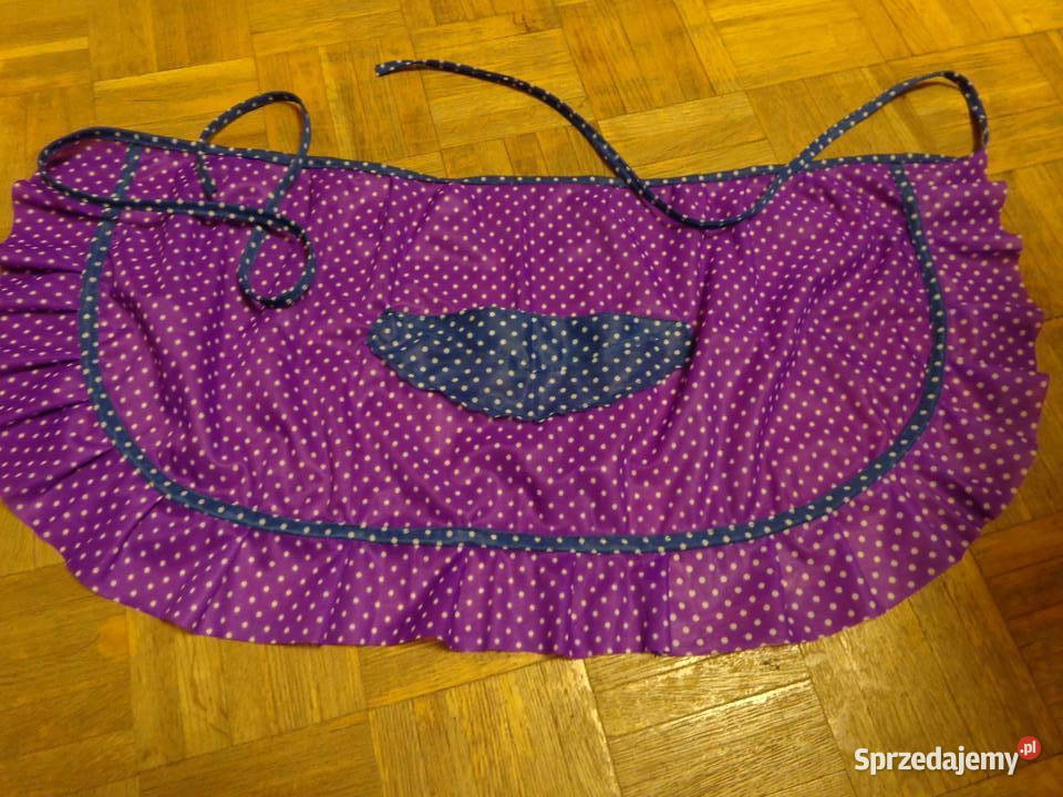 fartuszek nowy połówka damski fioletowy Poznań