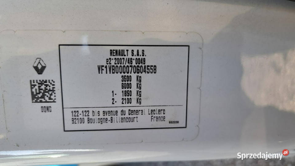 Renault Master FWD 23 dCi L3H1 SSE E6 35t Grójec