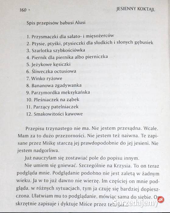 Jesienny koktajl Jolanta Kwiatkowska Pozostałe lubelskie sprzedam