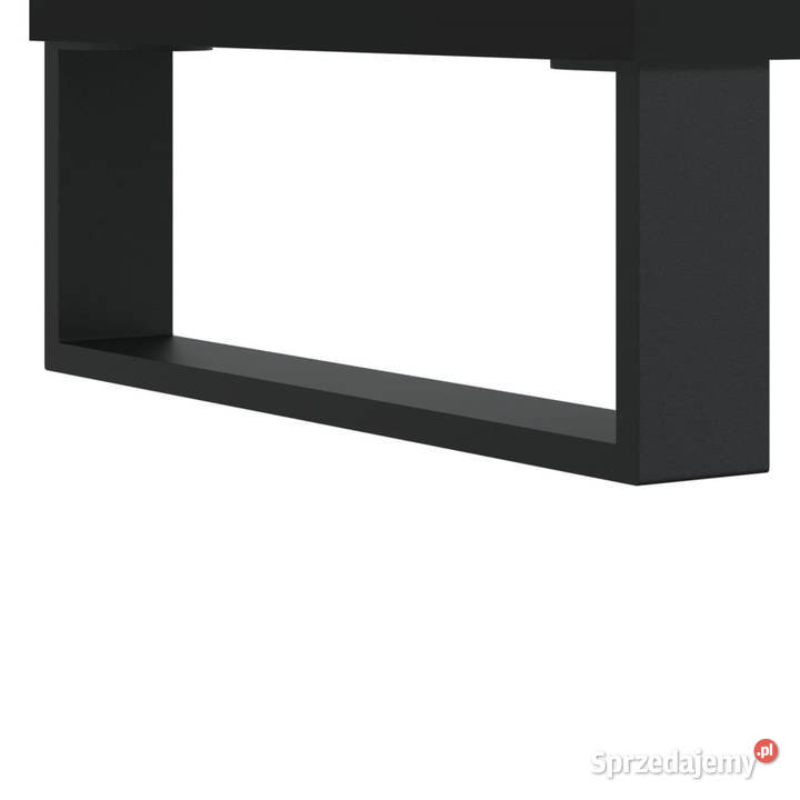 Szafka czarna 695x34x90 materiał drewnopochodny