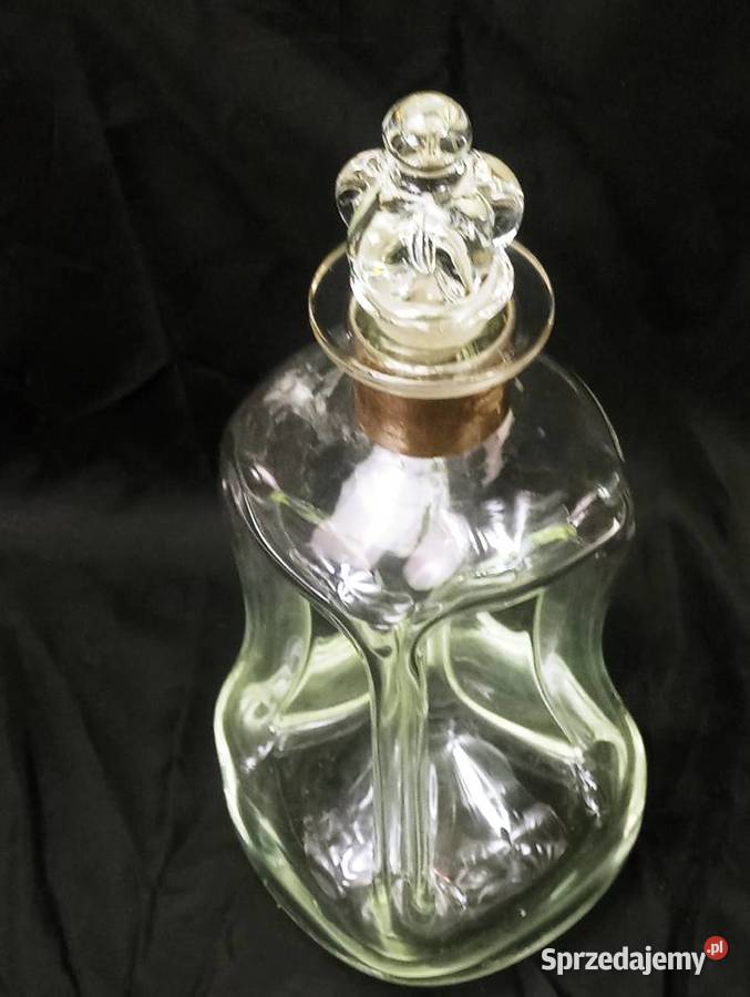 Klepsydra Srebro Szterling szkło Karafka Dania Porcelana i szkło Nowa Sól