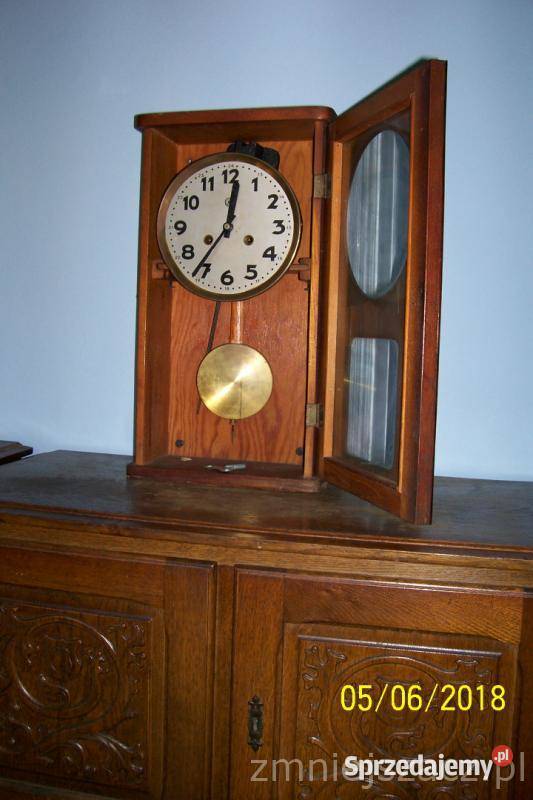 Zegar ścienny drewniany antyk ścienny Szczecin