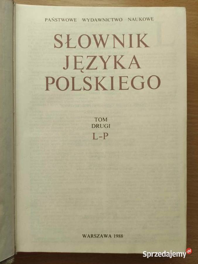 Słownik Języka Polskiego PWN 1988 3 tomy AK LP Przeworsk