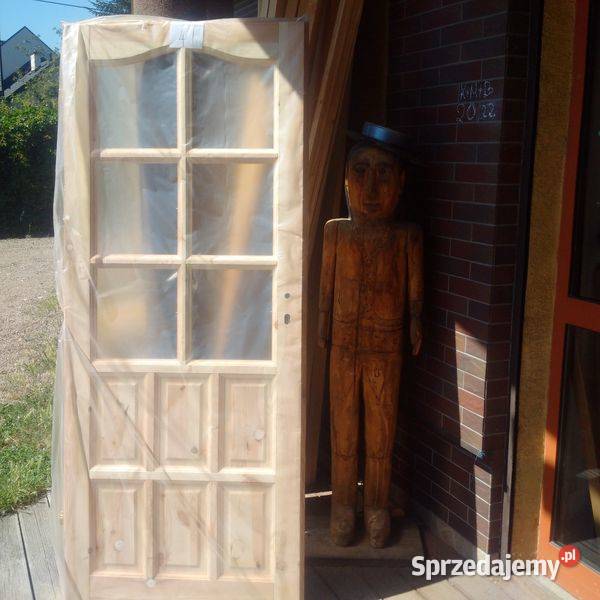 prawdziwe drzwi sosnowe drewniane sprzedam