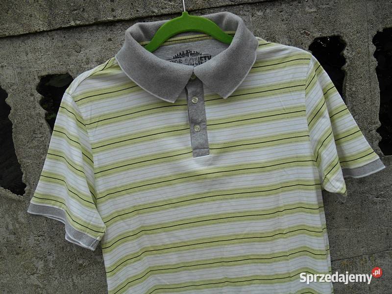 Męska Koszulka M polo w paski Dębica